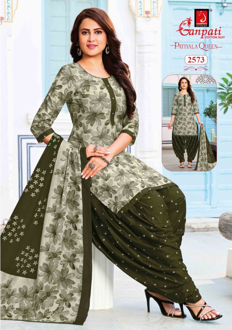 Patiyala Queen Vol 14 By Ganpati Cotton Printed Dress Material